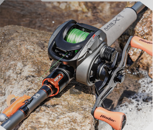 Moulinet de pêche à lancer Histar MS-X 186G 7.1:1 à rapport élevé, puissance de frein 6kg, 5+1BB, 10 aimants N50, pour rivière, lac, main gauche - Product Image 6