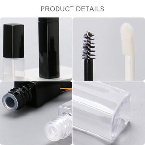 Tubes personnalisés en PETG transparent recyclable pour gloss/rouge à lèvres/correcteur/eye-liner/mascara avec bouchon à vis, couleur personnalisée, capacité 1,5-20 ml - Product Image 2