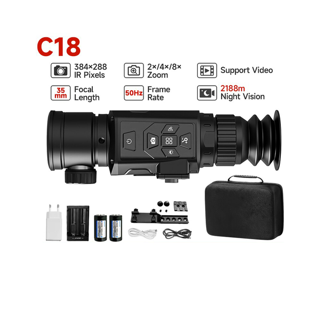 New Arrival C18 384x288 Thermal Imaging Monocular Scope Infrared Thermal Night Vision Scope