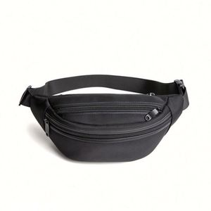 Sac banane homme tendance en nylon imperméable, sac à bandoulière croisé pour le voyage, le trajet quotidien et le bureau, sac à dos promotionnel - Product Image 1