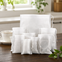 Sachets filtrants en tissu non tissé en gros, pochettes à cordon de taille personnalisée pour bain de pieds aux herbes chinoises et bain aux herbes