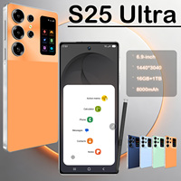 Smartphone Android 5G S25ultra Modèle 2026 avec triple appareil photo 108MP et stylet pour fabricants de téléphonie mobile en gros