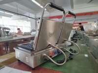 Équipement de collation Machine à gaufres industrielle et commerciale pour restauration rapide Gaufrier antiadhésif en forme de nid d'abeille