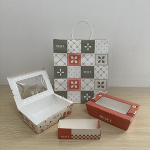 Caja de Embalaje para Pastelería Verde Estilo Ins Premium, Juego de Bolsas de Papel para Llevar con Logotipo Personalizado para Pastelería - Product Image 4