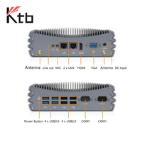 Ordinateur industriel KTB 422 embarqué avec processeur Intel de 10e génération, 2 ports RS232, double écran, solution pour usine intelligente, environnement énergétique