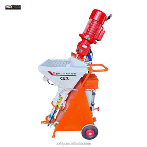 Machine à enduire au plâtre de ciment, machine à enduire automatique, machine à pulvériser du mortier de gypse pour les murs - Product Image 1