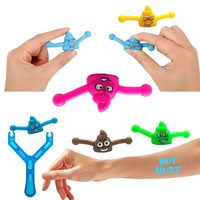 Mini lance-merde en caoutchouc pour enfants et adultes, jouet farfelu amusant pour fêtes, anti-stress, blague, cadeau, ensemble de lance-merde