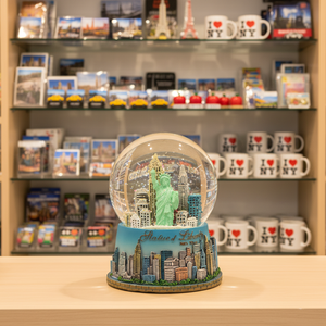 <strong>Wholesale</strong> Customizable Hand-painted Artistic Resin Sculpture <strong>Snow</strong> <strong>Globe</strong> Statue Liberty US Building Business Gift Promotional - Product Image 5