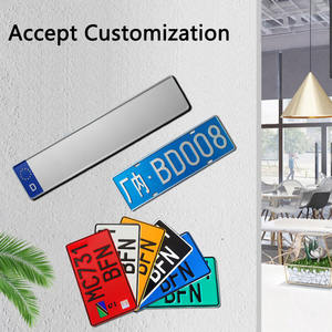 Targhe Automobilistiche Europee in Metallo Riflettente Semi-Finite per Esportazione, Decorazione e Personalizzazione - Product Image 6