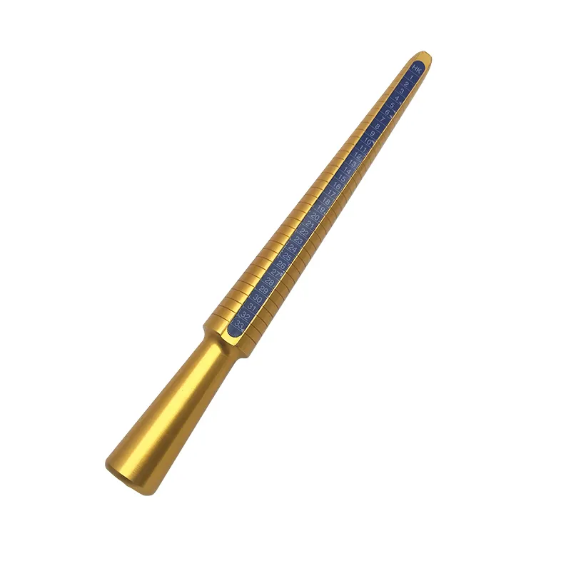 Giá bán buôn HK quy mô Trọng lượng nhẹ bằng gỗ xử lý jeweler Vòng kích thước đo Stick Mandrel đối với trang sức làm