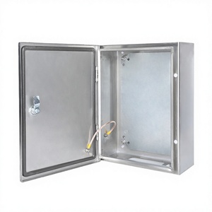 Boîtier électrique extérieur étanche IP66 en acier galvanisé, boîte de commande 100A avec serrure biométrique pour alimentation électrique - Product Image 1