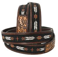 Ceinture en cuir de vachette perlée de qualité supérieure du fournisseur indien direct 100% alliage coloré attrayant de haute qualité Offre Spéciale Vintage Style occidental