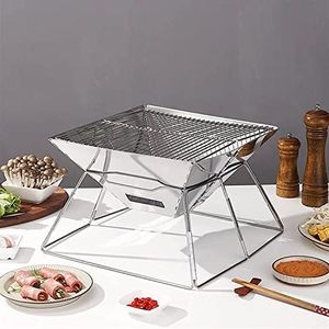 Outdoor Camping Stainless Steel BBQ Firewood Stove Hexagonal <b>Fire</b> <b>Pit</b> Folding <b>Portable</b> Customization No Safety - Product Image 2