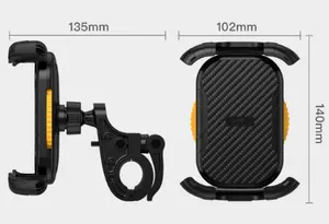 360 gradi di rotazione del manubrio della bici del supporto della bicicletta supporto del supporto del telefono con la fascia del silicone per il telefono mobile