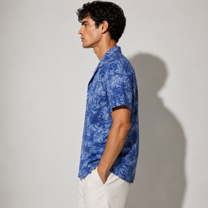 Chemise de resort pour homme en mélange de rayonne, séchage rapide, extensible dans les 4 sens, style tropical hawaïen, fabricant - Product Image 3