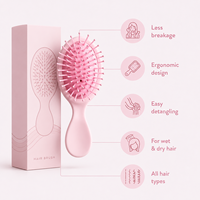 Peigne à cheveux miniature TL en gros, brosse à cheveux de poche de haute qualité pour enfants, pour démêler les cheveux humides et secs