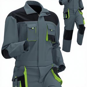 एक टुकड़ा बहु जेब काम कवर औद्योगिक पहनने के लिए प्रतिरोधी वर्दी निर्माण कार्य कपड़े - Product Image 1