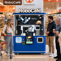 Mesin Kafe Robot Layanan Mandiri 24 Jam Mesin Penjual Kopi Otomatis Penuh untuk Bisnis