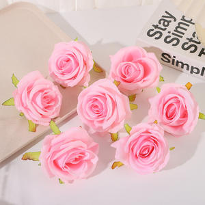 Roses artificielles en soie rouges, 10 pièces, haute simulation, décoration de mariage et de maison - Product Image 4