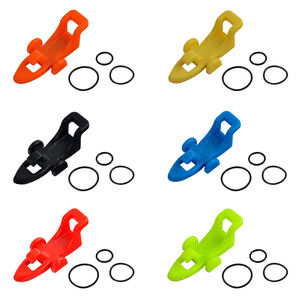 Gancho <span class=keywords><strong>keeper</strong></span> de vara de pesca, com 3 tamanhos de borracha elástica, suporte para isca de pesca, plástico fácil e ajustável, vara de pesca, gancho - Product Image 3