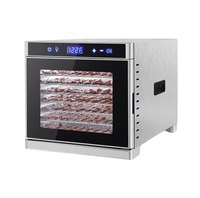 Déshydrateur alimentaire en acier inoxydable, nouveau style, 8 étages, pour légumes, fruits, viande
