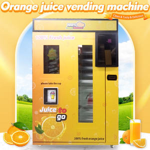 Máquina expendedora automática de jugo de naranja las 24 horas <span class=keywords><strong>Pago</strong></span> con moneda/factura/tarjeta de crédito 200-300 piezas Capacidad 1 año de garantía Sistema de enfriamiento - Product Image 2