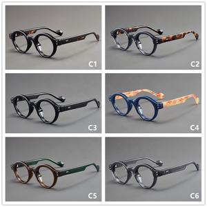 <span class=keywords><strong>2026</strong></span>年クラシックラウンドフォトクロミックメガネ メンズ ブルーライトカットPC レトロラウンド反射防止メガネ 調光レンズ 光学 - Product Image 6