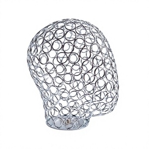 Silver Metal Mesh Mannequin Display Holder with Easy Assembly for <b>Hats</b> & Caps Eco-Friendly Retail <b>Stand</b> for shop - Product Image 1