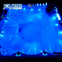 Spa carré extérieur JOYEE 2m pour 5 personnes, idéal pour villa et maison – Bain à remous massant en acrylique, très populaire
