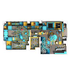 Aire de jeux intérieure pour enfants, équipement de jeux souples, murs d'escalade, manèges de parc d'attractions, jeux de rôle, aire de jeux intérieure avec piscine à balles et toboggan - Product Image 3