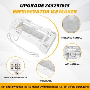243297613 243297606 Reemplazo de la máquina de hielo del refrigerador compatible con Frigidaire, Piezas de Repuesto de la máquina de hielo <span class=keywords><strong>Electrolux</strong></span> - Product Image 6
