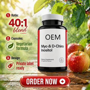 Envío Rápido, Marca Privada OEM/ODM/OBM, Mioinositol D-chiro Inositol, Apoyo a la Fertilidad en Adultos, 120 Cápsulas, Apoyo Ovárico - Product Image 2