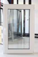 Fabrication leader en Chine de fenêtres de remplacement en vinyle Double balançoire PVC profil battante fenêtre upvc fenêtre et porte