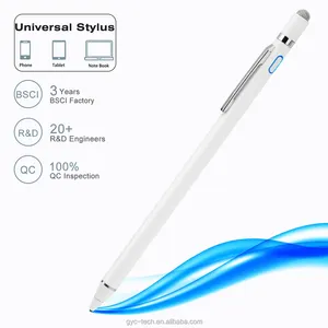 Large Stock Custom Universal Stylus Pen For Touch Screen Device For Ipad Tablet 2-In-1 Digital Active Stylus Pen