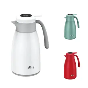 Frasco De Vácuo Sunlife Temperatura Display Digital 1.6L Thermo Coffee Pot Jarro De Vácuo Estilo Euro