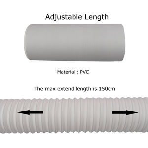 Manguera de Escape Portátil para Aire Acondicionado, Kit de PVC para Ventana, Cubierta Flexible de 56 Pulgadas, Accesorios para Aire Acondicionado, Manual - Product Image 4