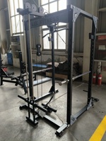 Cage de musculation X9 améliorée, cadre en acier renforcé haute résistance, rack de musculation avec rangement pour plaques de poids