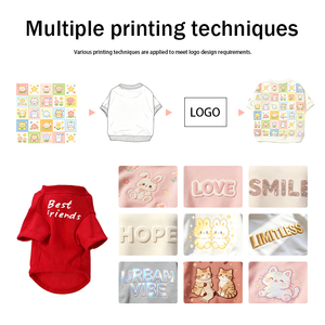 T-shirt de luxe en polyester pour animaux de compagnie, style décontracté à col rond, toutes saisons (printemps, été, automne), pour bouledogues français, mops et <span class=keywords><strong>Shar</strong></span> Peis - ODM/OEM - Product Image 3