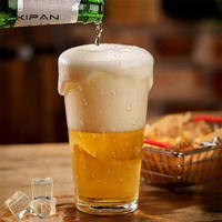 Verre à bière Xipan Premium en verre transparent de style américain, léger, haute transparence, vente en gros directe d'usine, 20 oz