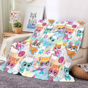 Superweiche Niedliche Katzen-Kuscheldecke aus Flanell mit Individuellen Drucken, Weiche Warme Bettdecke, Sofadecke, Tragbare Reise- und Autodecke - Product Image 5