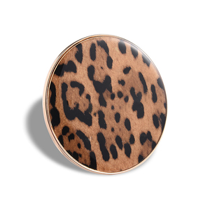 Custom Personalized <b>Small</b> Round Leopard Print Hot Stamping Golden Single-Sided Vanity Makeup Pocket <b>Mirror</b> with Customer Logo - Product Image 6