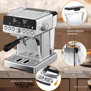Machine à café expresso professionnelle intelligente électrique 58 mm avec écran LED <span class=keywords><strong>20</strong></span> bars en acier inoxydable pour hôtel (modèle espagnol) - Product Image 3