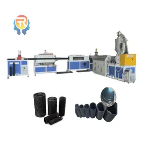 200mm hdpe plastic permeable curved mesh pipe machine