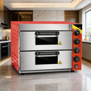 Four à sole électrique <span class=keywords><strong>double</strong></span> niveau avec injection de vapeur, four à pain commercial pour la boulangerie au levain - Product Image 1