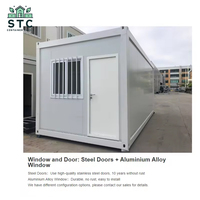 Conteneur de bureau mobile pour maison conteneur de chantier avec salle de bain et cuisine
