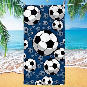 <span class=keywords><strong>Serviette</strong></span> de plage de style football créative et promotionnelle, personnalisée sur le thème des matchs de football mondiaux, <span class=keywords><strong>serviette</strong></span> de plage en microfibre pour adultes, <span class=keywords><strong>serviette</strong></span> de plage - Product Image 1