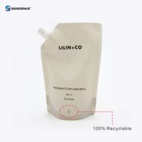 Pochette à bec debout durable de bonne qualité avec ouverture de 15mm pour emballage de liquide de recharge d'aromathérapie