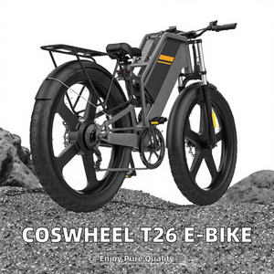 Vélo de montagne 26 pouces avec cadre en aluminium, moteur intégré au moyeu arrière, batterie au lithium intégrée JZ32, qui brise la géométrie traditionnelle tout compris - Product Image 5