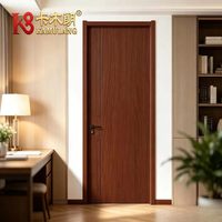 Porte composite moderne en bois massif et polymère, résistante aux déformations, insonorisée, taille personnalisable, pour intérieur, chambre et appartement