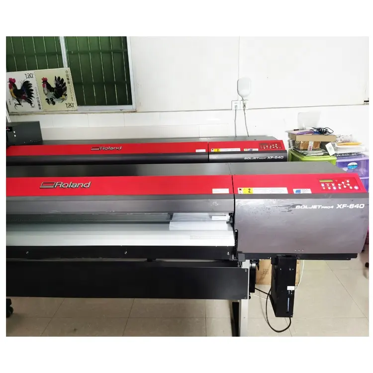 Second heand used roland xf-640 roland eco solvent printer roland xf640 with double dx7 heads Outdoor advertising sticker print
